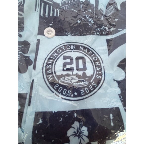 Washington Nationals 20th Anniversary Hawaiian Shirt 2XL Baseball Kona Big Wave - Picture 10 of 11
